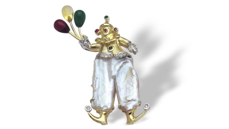 Yvel clown brooch